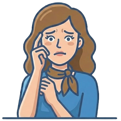 困っている女性